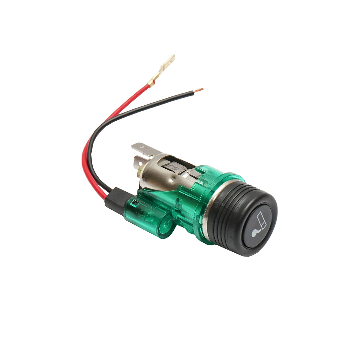 Universal 12V car cigarette lighter socket fi28, with integrated green light Breckner Germany